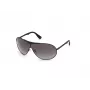 WEB EYEWEAR Unisex Sonnenbrille WE0282-0001B Schwarzer Rahmen Graue Gläser UV400 Kategorie 3