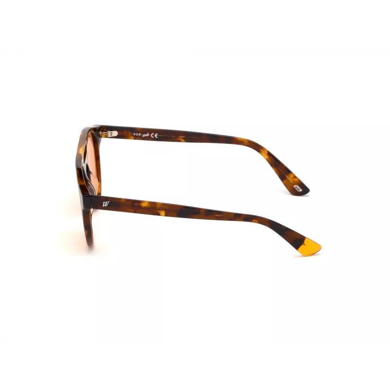 WEB EYEWEAR Unisex WE0262-5156J Rechteckige Acetat-Sonnenbrille Havana/Brown Gradient Glas 51/19/145 mm UV400