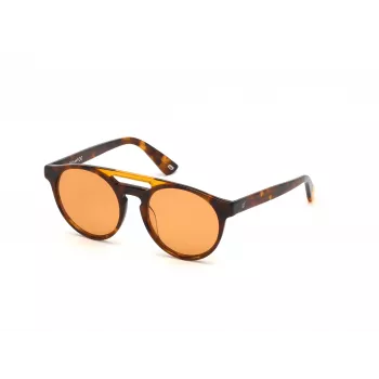 WEB EYEWEAR Unisex WE0262-5156J Rechteckige Acetat-Sonnenbrille Havana/Brown Gradient Glas 51/19/145 mm UV400