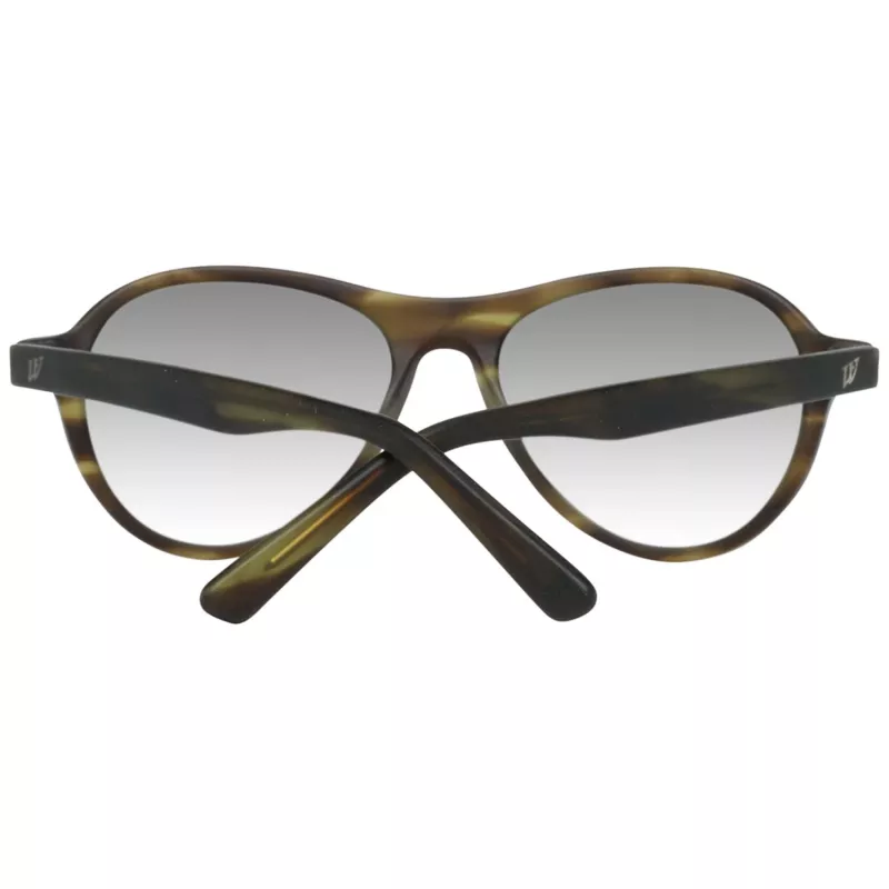 WEB EYEWEAR WE0128-5494N Unisex Sonnenbrille Havanna Acetatrahmen braune Polycarbonat-Gläser 54mm
