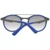 WEB EYEWEAR WE0143-4991X Unisex-Sonnenbrille, quadratischer Acetatrahmen, graue Gläser, 49/22/140 mm