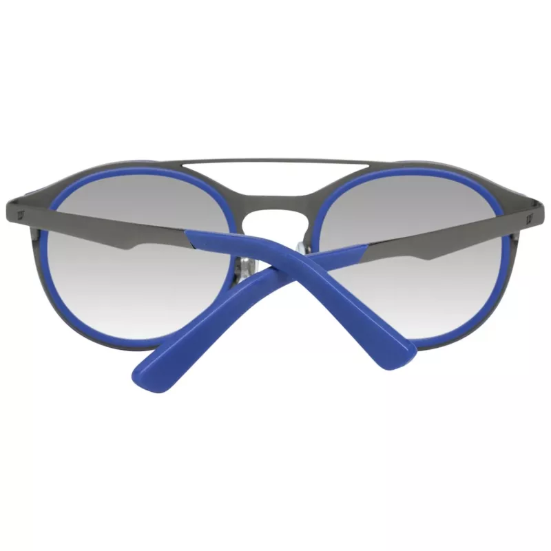 WEB EYEWEAR WE0143-4991X Unisex-Sonnenbrille, quadratischer Acetatrahmen, graue Gläser, 49/22/140 mm