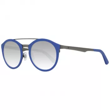 WEB EYEWEAR WE0143-4991X Unisex-Sonnenbrille, quadratischer Acetatrahmen, graue Gläser, 49/22/140 mm