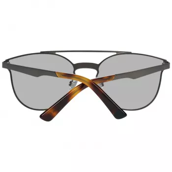 WEB EYEWEAR WE0190-0009C Unisex Sonnenbrille - Geometrischer schwarzer Rahmen, graue Gläser