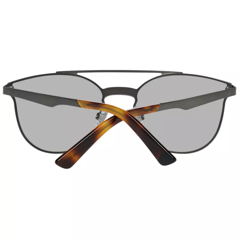 WEB EYEWEAR WE0190-0009C Unisex Sonnenbrille - Geometrischer schwarzer Rahmen, graue Gläser