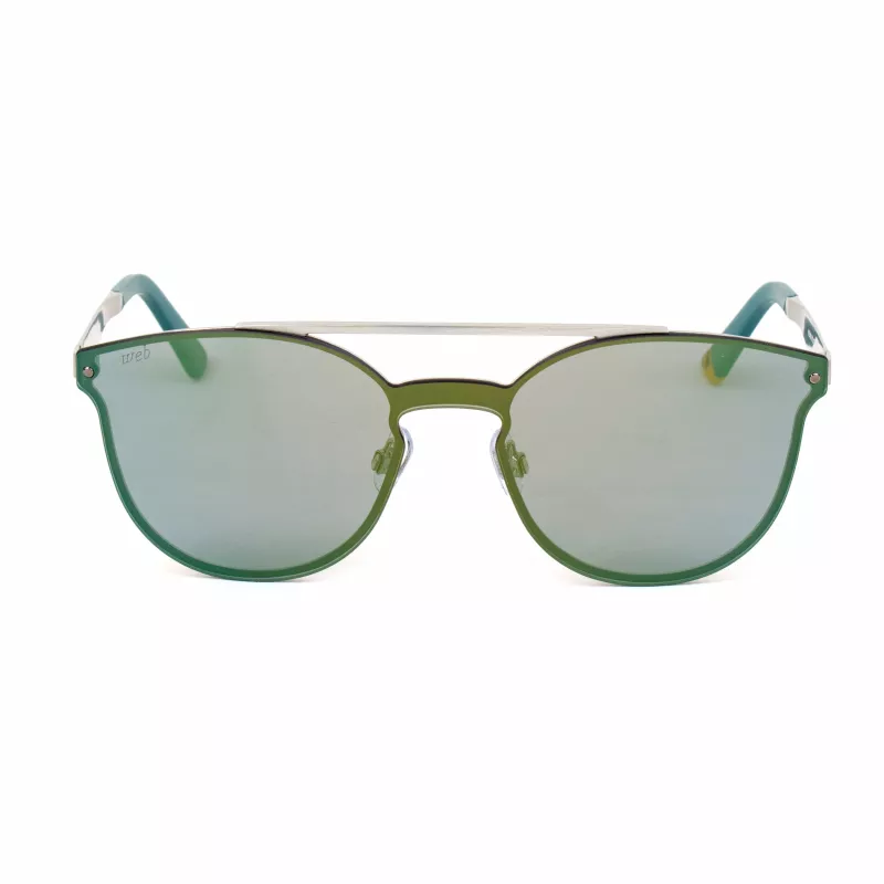 WEB EYEWEAR WE0190-09Q Unisex-Sonnenbrille - Geometrischer Acetatrahmen mit UV400-Polycarbonatgläsern