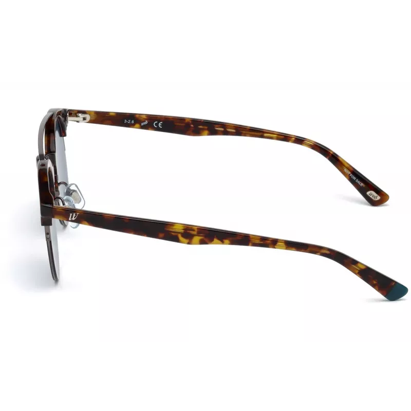 WEB EYEWEAR WE0192-52V Unisex-Sonnenbrille Havanna Acetatrahmen Braune Verlaufsgläser 49mm