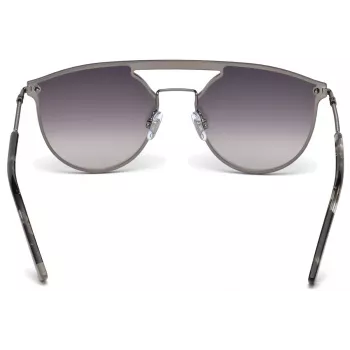 WEB EYEWEAR WE0193-08C Unisex Rechteckige Sonnenbrille Havana Acetatrahmen Braune Polycarbonat-Gläser UV400