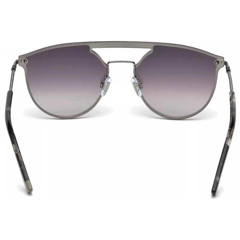 WEB EYEWEAR WE0193-08C Unisex Rechteckige Sonnenbrille Havana Acetatrahmen Braune Polycarbonat-Gläser UV400