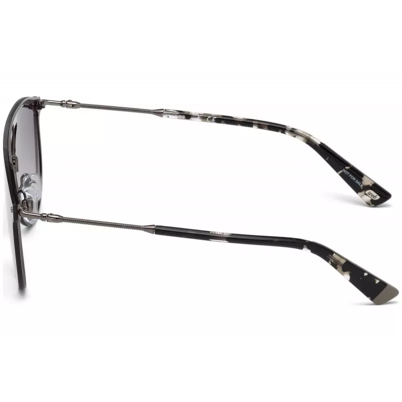 WEB EYEWEAR WE0193-08C Unisex Rechteckige Sonnenbrille Havana Acetatrahmen Braune Polycarbonat-Gläser UV400