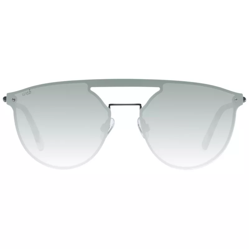 WEB EYEWEAR WE0193-13802Q Unisex Sonnenbrille Schwarzer Rahmen Graue Gläser 55mm