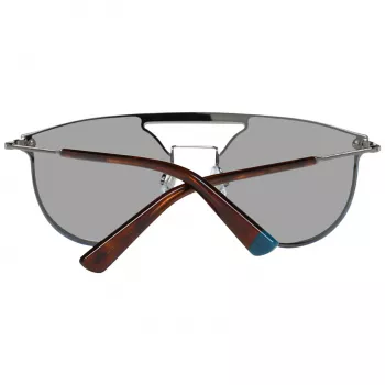 WEB EYEWEAR WE0193-13808V Unisex-Sonnenbrille - Glänzend schwarzer Rahmen, rauchgraue Gläser, 54 mm