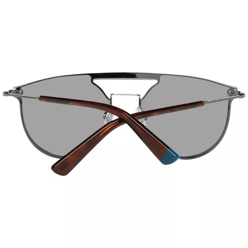 WEB EYEWEAR WE0193-13808V Unisex-Sonnenbrille - Glänzend schwarzer Rahmen, rauchgraue Gläser, 54 mm