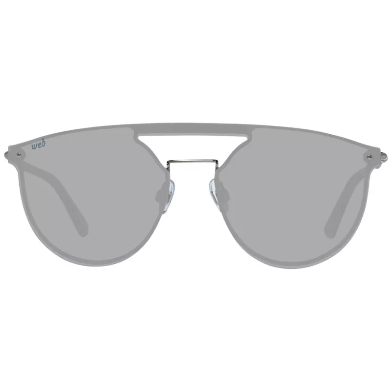 WEB EYEWEAR WE0193-13808V Unisex-Sonnenbrille - Glänzend schwarzer Rahmen, rauchgraue Gläser, 54 mm