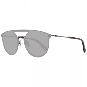 WEB EYEWEAR WE0193-13808V Unisex-Sonnenbrille - Glänzend schwarzer Rahmen, rauchgraue Gläser, 54 mm