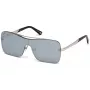 WEB EYEWEAR WE0202-16C Unisex-Sonnenbrille, glänzend schwarzer Rahmen, graue Gläser, 54 mm