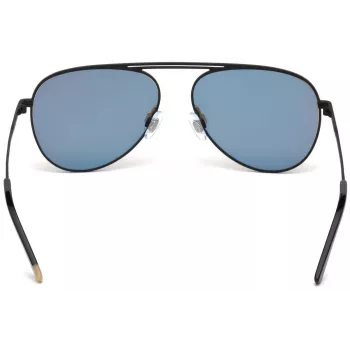 WEB EYEWEAR WE0206-02G Unisex Rechteck-Sonnenbrille - Havanna-Acetatrahmen, grüne Polycarbonatgläser, UV400-Schutz