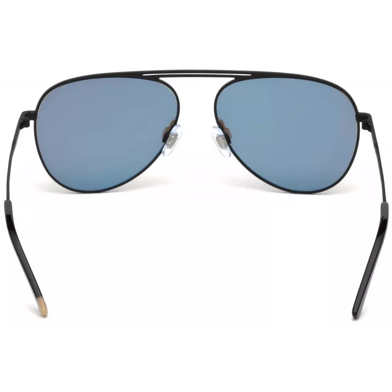 WEB EYEWEAR WE0206-02G Unisex Rechteck-Sonnenbrille - Havanna-Acetatrahmen, grüne Polycarbonatgläser, UV400-Schutz