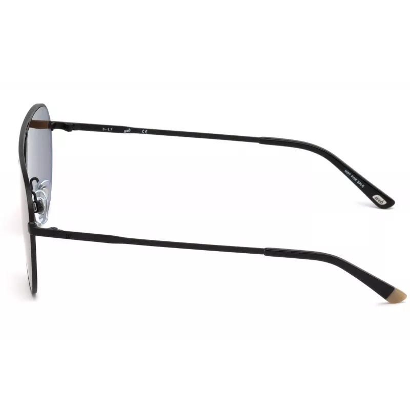 WEB EYEWEAR WE0206-02G Unisex Rechteck-Sonnenbrille - Havanna-Acetatrahmen, grüne Polycarbonatgläser, UV400-Schutz