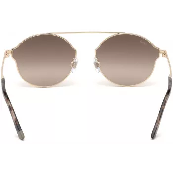Web Eyewear WE0243-32G Unisex Pilot Sonnenbrille Gold Rahmen Braun Verlaufsglas UV400 58mm