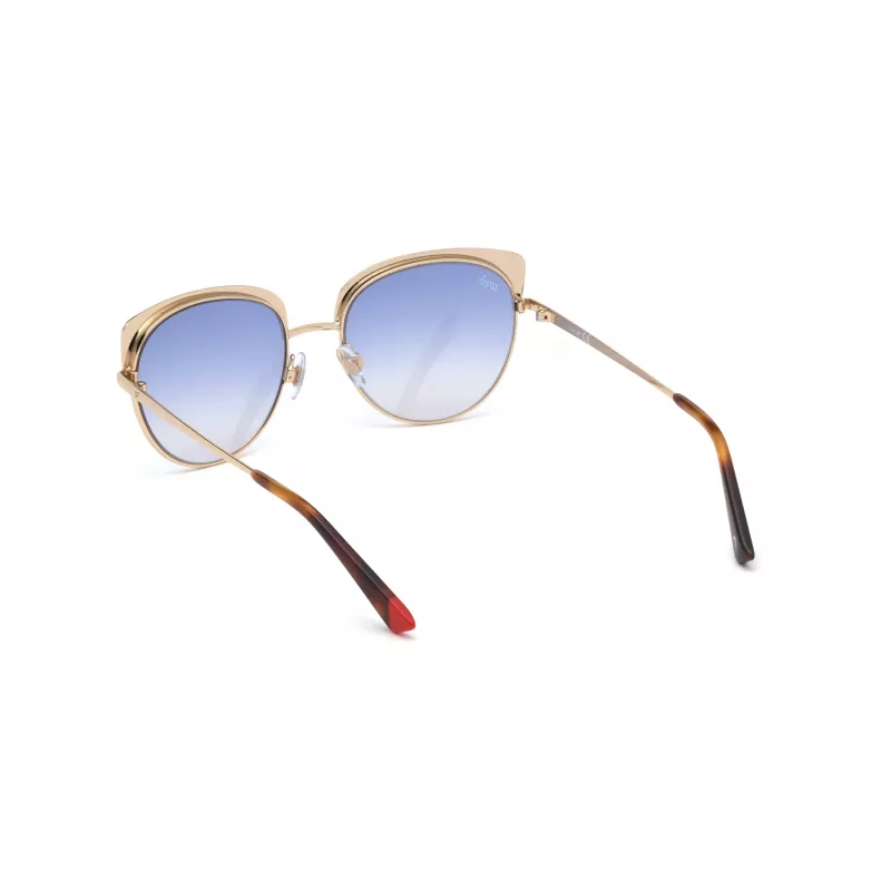 WEB EYEWEAR Damen Butterfly-Sonnenbrille WE0271-5532W Havana Acetat Braun Verlauf UV400 55/18/140