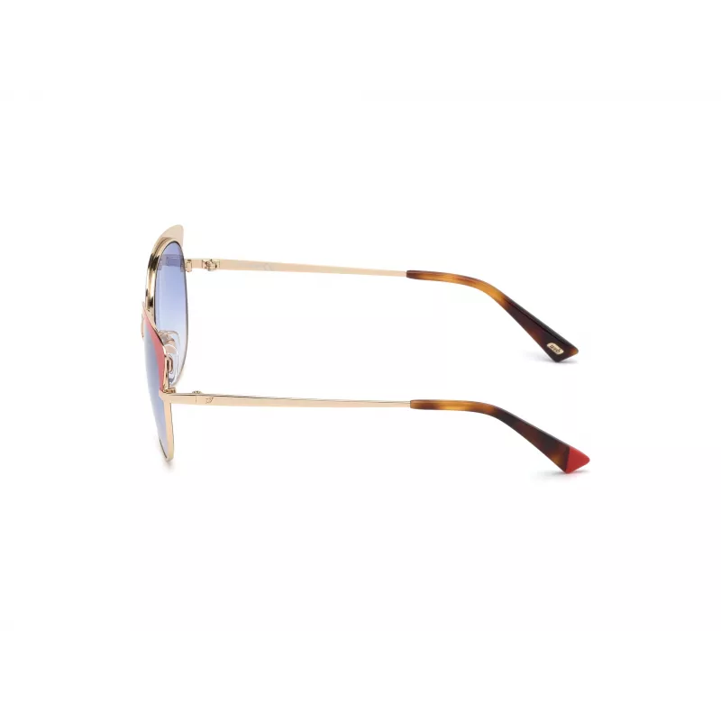 WEB EYEWEAR Damen Butterfly-Sonnenbrille WE0271-5532W Havana Acetat Braun Verlauf UV400 55/18/140