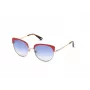 WEB EYEWEAR Damen Butterfly-Sonnenbrille WE0271-5532W Havana Acetat Braun Verlauf UV400 55/18/140