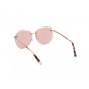 WEB EYEWEAR Damen Cat-Eye-Sonnenbrille WE0297-5726Z Braun Havana/Gold-Ton