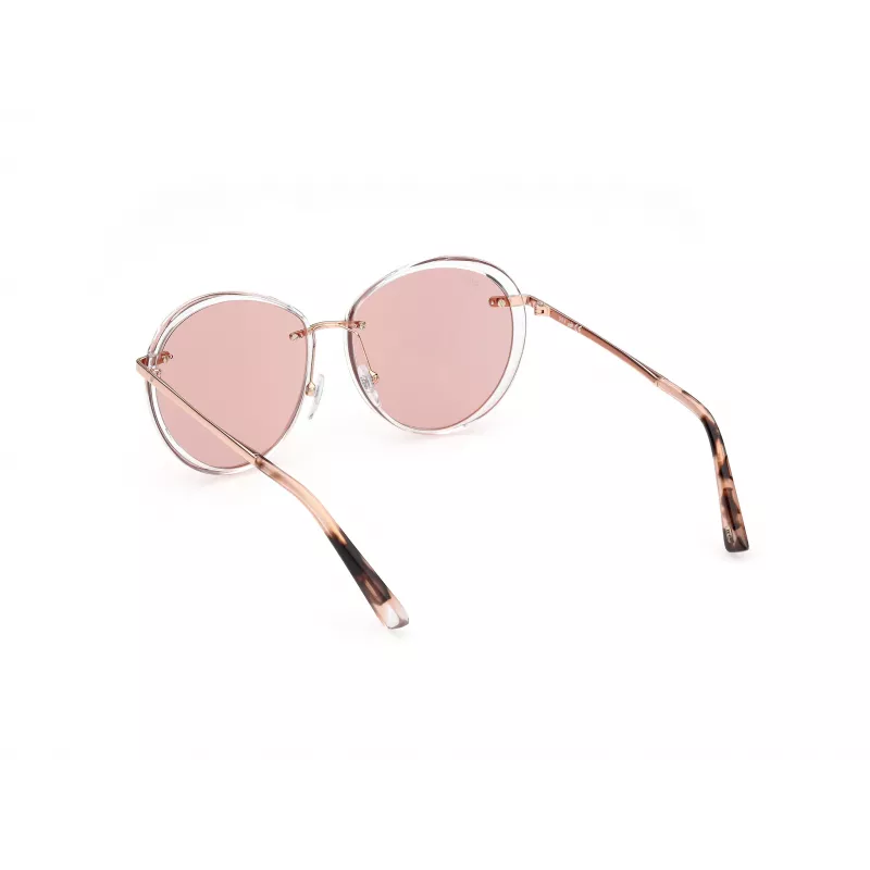 WEB EYEWEAR Damen Cat-Eye-Sonnenbrille WE0297-5726Z Braun Havana/Gold-Ton
