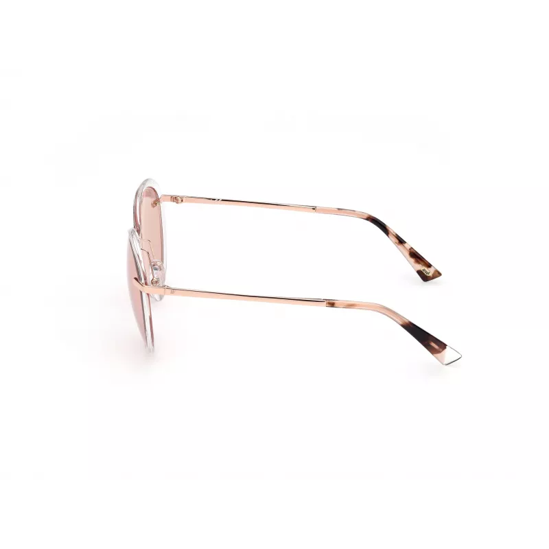 WEB EYEWEAR Damen Cat-Eye-Sonnenbrille WE0297-5726Z Braun Havana/Gold-Ton