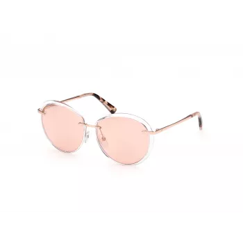 WEB EYEWEAR Damen Cat-Eye-Sonnenbrille WE0297-5726Z Braun Havana/Gold-Ton