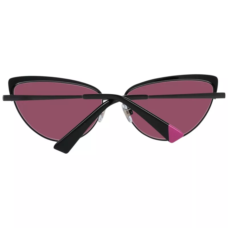 WEB EYEWEAR Damen eckige Acetat-Sonnenbrille WE0272-5901Z - Schwarzer Rahmen graue Gläser 59mm