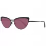 WEB EYEWEAR Damen eckige Acetat-Sonnenbrille WE0272-5901Z - Schwarzer Rahmen graue Gläser 59mm