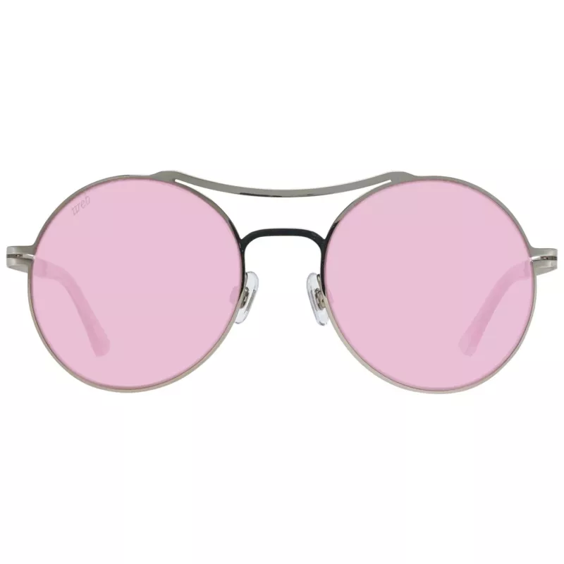 WEB EYEWEAR Damen-Sonnenbrille WE0171-54016 Shiny Black Gestell Smoke Grey Gläser 54/21/135 mm