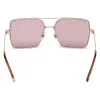 WEB EYEWEAR Damen-Sonnenbrille WE0210-28Y Havana Braun Acetat eckiger Rahmen UV400