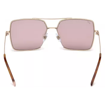 WEB EYEWEAR Damen-Sonnenbrille WE0210-28Y Havana Braun Acetat eckiger Rahmen UV400