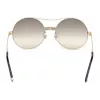 WEB EYEWEAR Damen-Sonnenbrille WE0211-28G Gold Metallrahmen Braune Verlaufsgläser 59mm