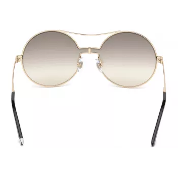 WEB EYEWEAR Damen-Sonnenbrille WE0211-28G Gold Metallrahmen Braune Verlaufsgläser 59mm
