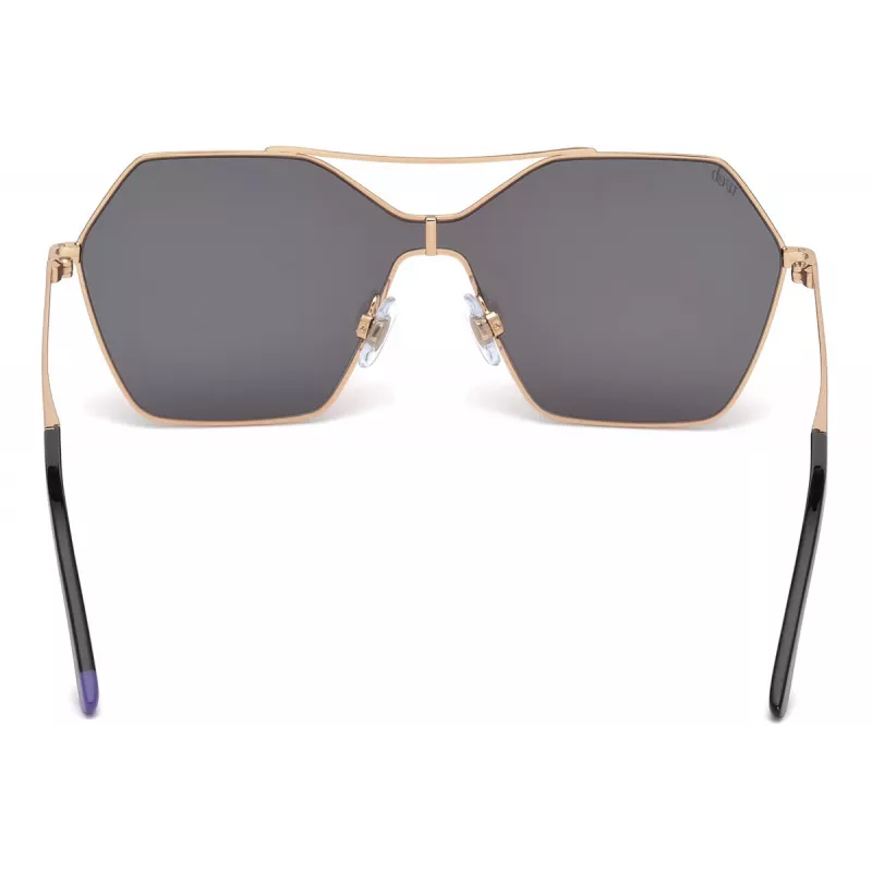 WEB EYEWEAR Damen-Sonnenbrille WE0213-34Z Havana Braun Schildpatt Acetat eckiger Rahmen 59mm