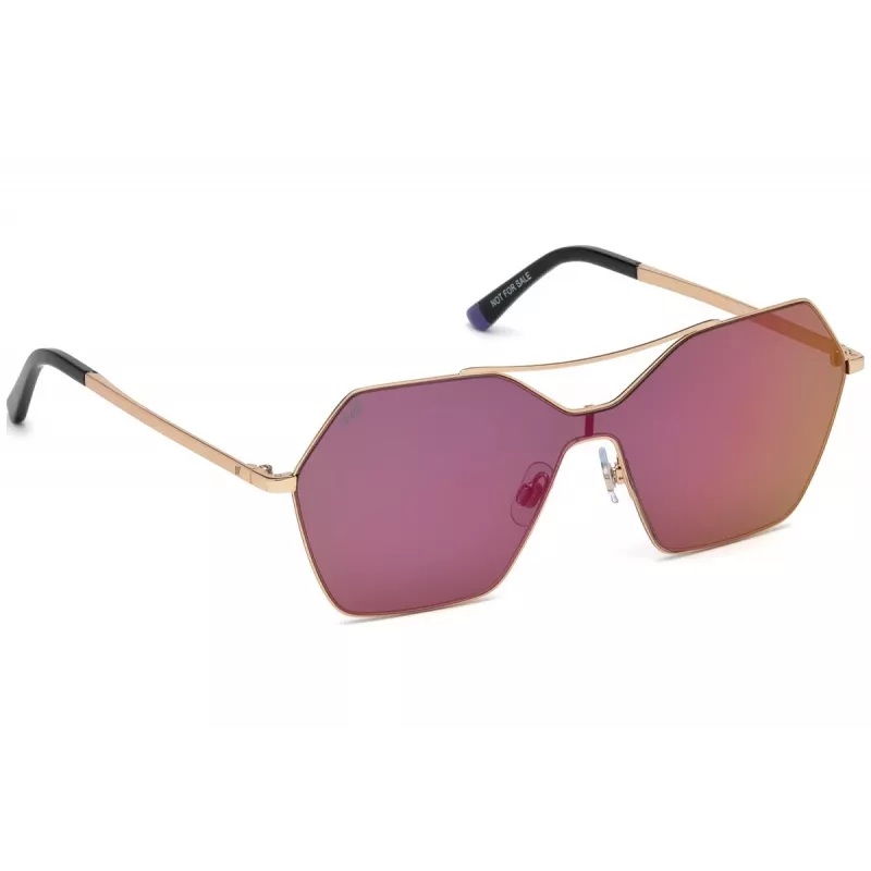 WEB EYEWEAR Damen-Sonnenbrille WE0213-34Z Havana Braun Schildpatt Acetat eckiger Rahmen 59mm