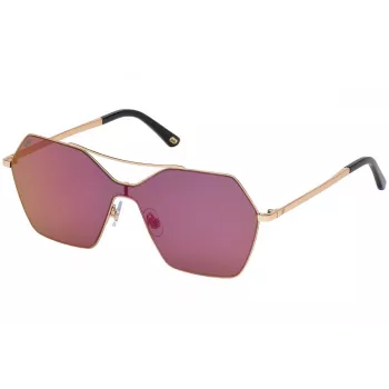 WEB EYEWEAR Damen-Sonnenbrille WE0213-34Z Havana Braun Schildpatt Acetat eckiger Rahmen 59mm