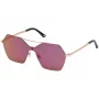 WEB EYEWEAR Damen-Sonnenbrille WE0213-34Z Havana Braun Schildpatt Acetat eckiger Rahmen 59mm