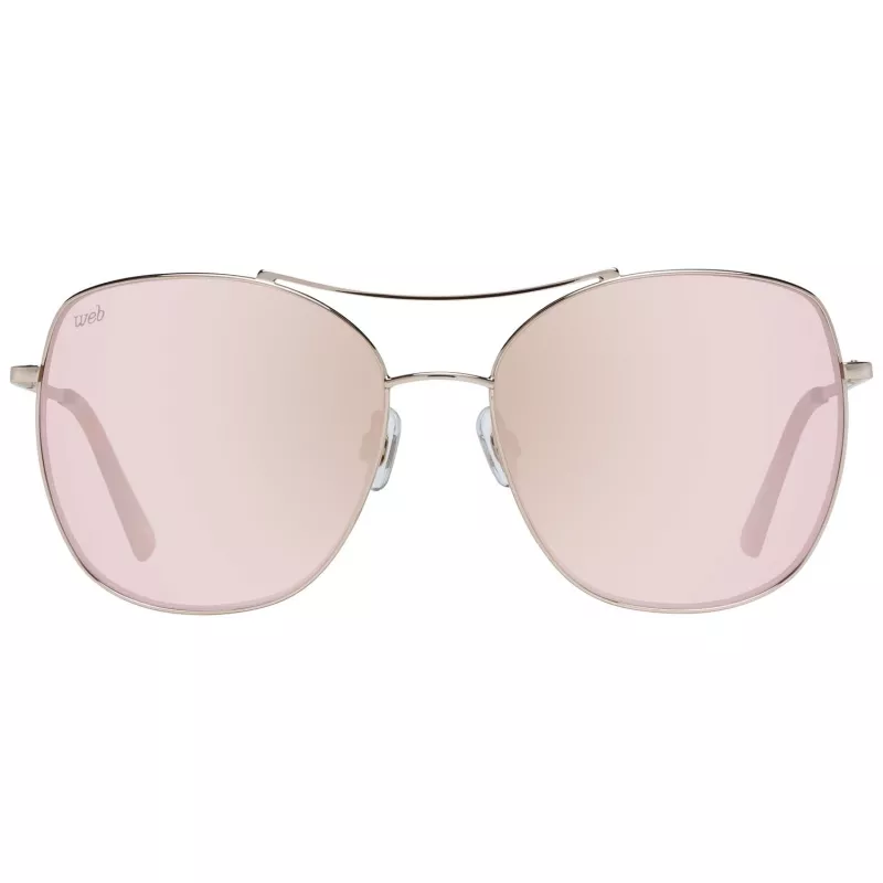 WEB EYEWEAR Damen-Sonnenbrille WE0245-5828G Havana Brown Gradient Square Acetate UV400