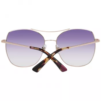 WEB EYEWEAR Damen-Sonnenbrille WE0245-5833Z - Brauner Verlauf, rechteckiger Acetatrahmen