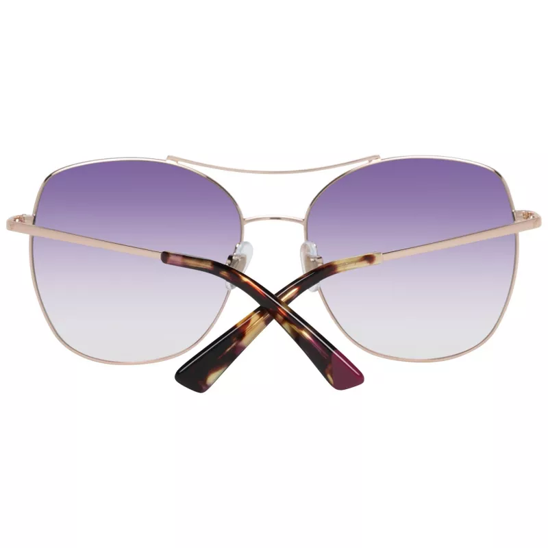 WEB EYEWEAR Damen-Sonnenbrille WE0245-5833Z - Brauner Verlauf, rechteckiger Acetatrahmen