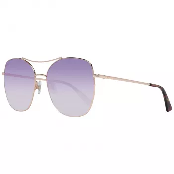 WEB EYEWEAR Damen-Sonnenbrille WE0245-5833Z - Brauner Verlauf, rechteckiger Acetatrahmen