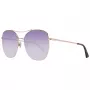 WEB EYEWEAR Damen-Sonnenbrille WE0245-5833Z - Brauner Verlauf, rechteckiger Acetatrahmen