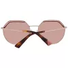WEB EYEWEAR Damen-Sonnenbrille WE0258-5833G Havanna Acetat eckiger Rahmen braun verlaufende Gläser 58/18/140 mm