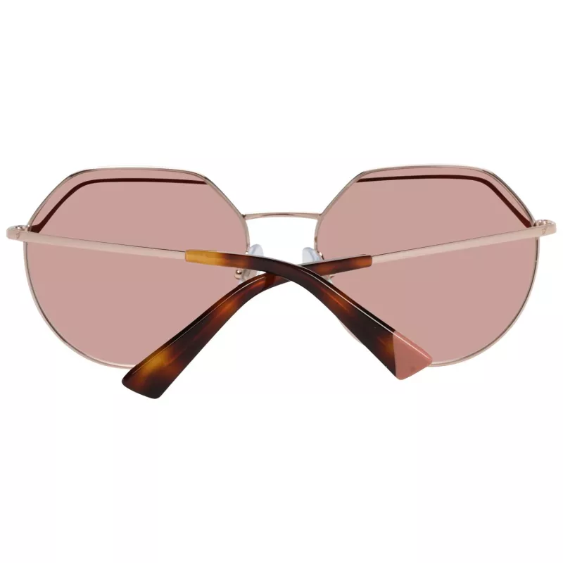 WEB EYEWEAR Damen-Sonnenbrille WE0258-5833G Havanna Acetat eckiger Rahmen braun verlaufende Gläser 58/18/140 mm