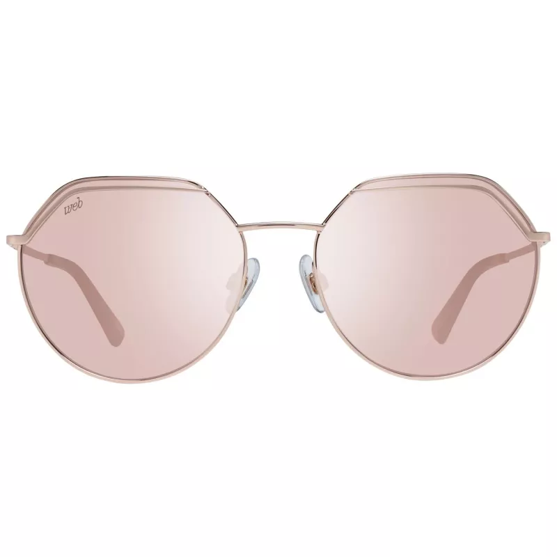 WEB EYEWEAR Damen-Sonnenbrille WE0258-5833G Havanna Acetat eckiger Rahmen braun verlaufende Gläser 58/18/140 mm
